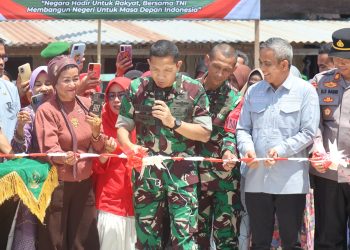 Jembatan TNI-Polri Resmi Diresmikan di Pinrang