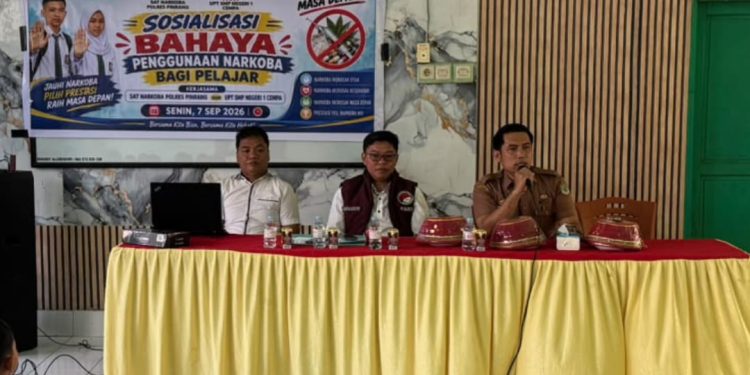 Satresnarkoba Polres Pinrang Sasar SMPN 1 Cempa, Cegah Narkoba Sejak Dini
