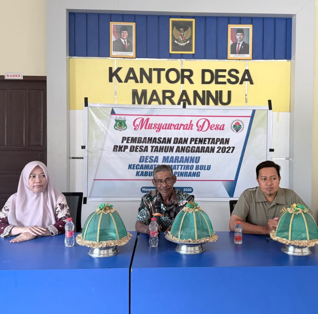 Musdes RKP 2027 Marannu Rampung, Arah Pembangunan Desa Disepakati