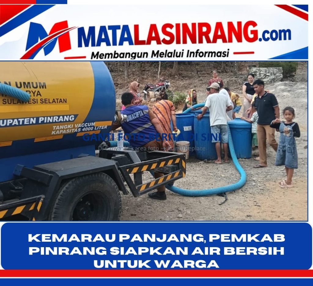Kemarau Panjang, Pemkab Pinrang Siapkan Air Bersih untuk Warga