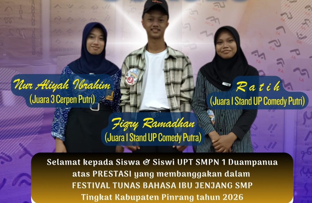 Tiga Siswa SMPN 1 Duampanua Tembus FTBI Nasional