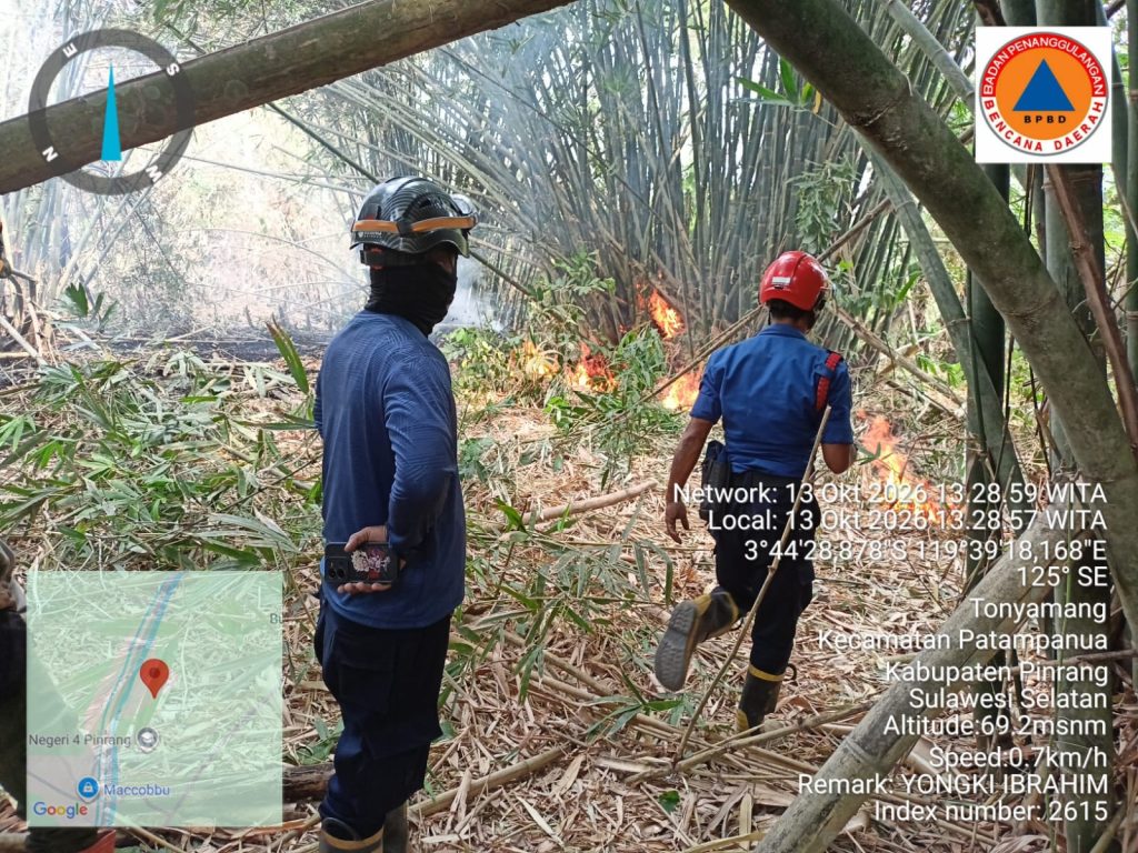 Kebakaran Lahan di Patampanua, 1 Hektare Hangus